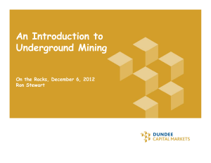An Introduction to Underground Mining