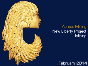 Aureus Mining New Liberty Project Mining February 2014