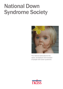 brochures - National Down Syndrome Society