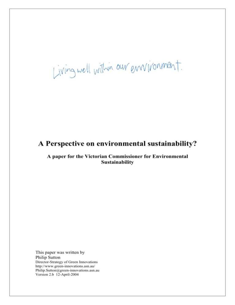 a-perspective-on-environmental-sustainability