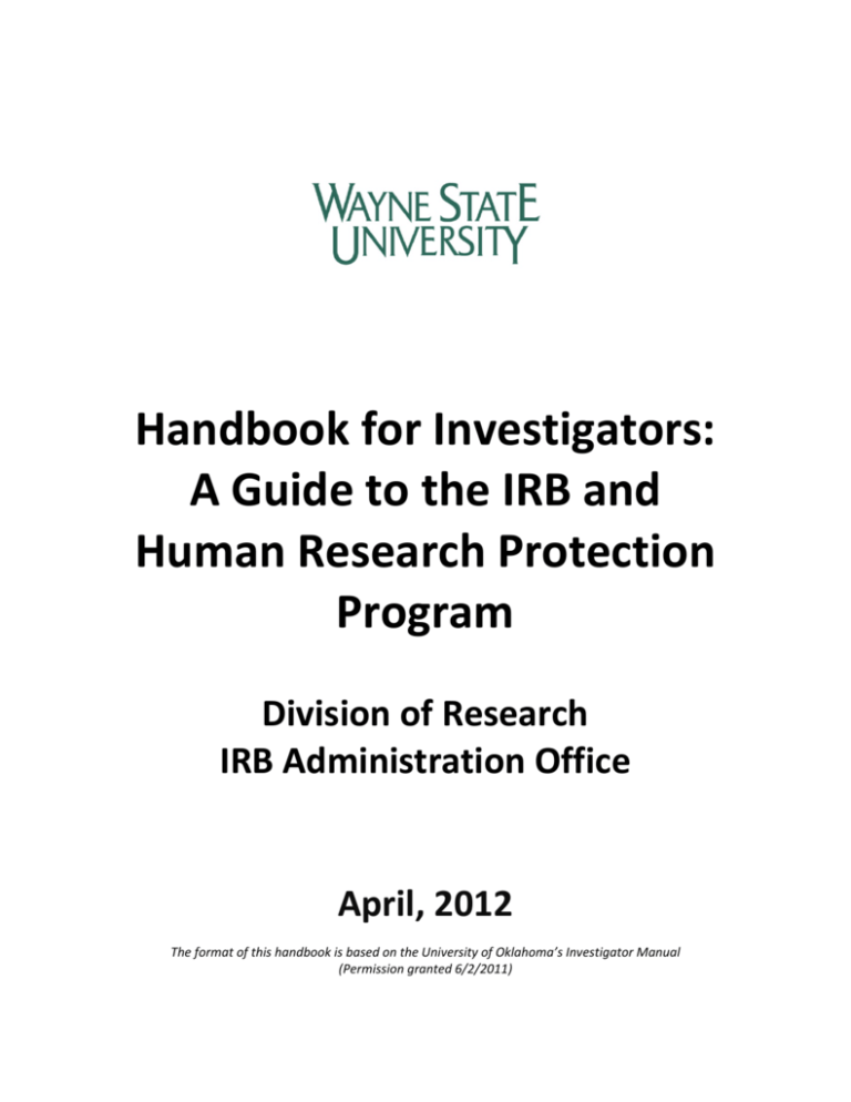 handbook-for-investigators-institutional-review-board