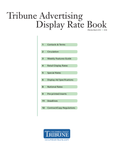 Display Rate Book - Columbia Daily Tribune