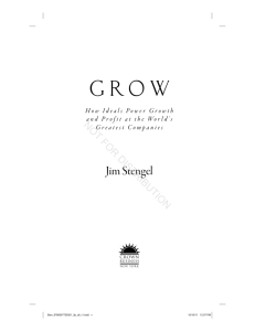 GROW - Jim Stengel