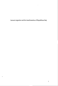 Internal migration and the transformation of Republican Italy