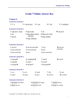 Grammar writing practice book grade 5 answers