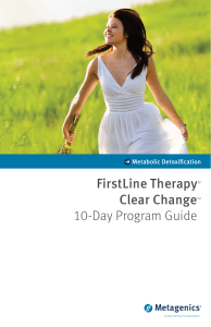 FirstLine Therapy® Clear Change™ 10-Day Program