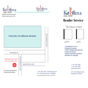 Reader Service - Krishna Copy Center