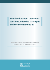 Health education - Regional Office for the Eastern Mediterranean