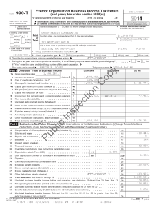 2014 Form 990-T | Group Health Cooperative