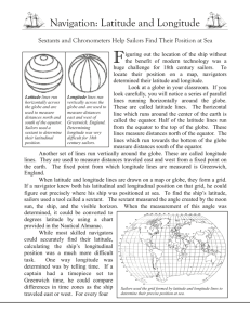 Navigation: Latitude and Longitude