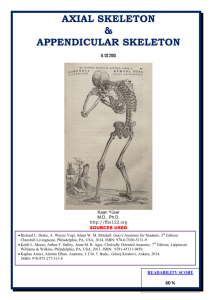 axial skeleton & appendicular skeleton