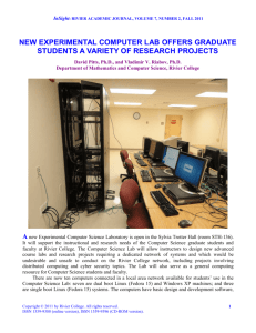 New Experimental Computer Lab Offers Graduate Students a