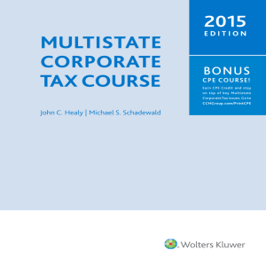 multistate corporate tax course