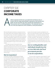 CHAPTER SIX Corporate INCoMe taXeS