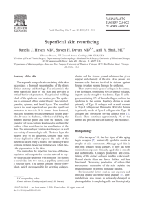 Superficial skin resurfacing