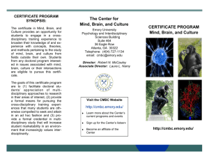 brochure - Center for Mind, Brain, and Culture