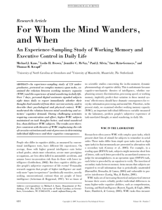 For Whom the Mind Wanders, and When