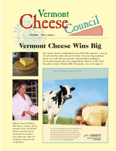 Vermont Cheese Wins Big