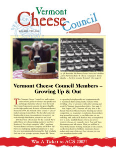 View Newsletter - Vermont Cheese Council