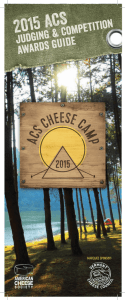 M qU s Ns : - American Cheese Society Judging & Competition