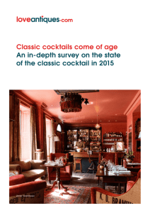 Classic cocktails come of age