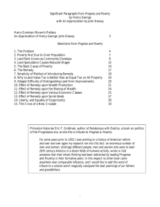Significant Paragraphs from Henry George's Progress and Poverty