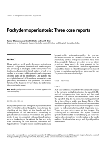 Pachydermoperiostosis: Three case reports