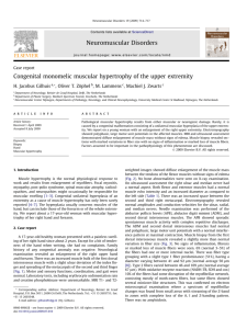 Congenital monomelic muscular hypertrophy of the upper extremity