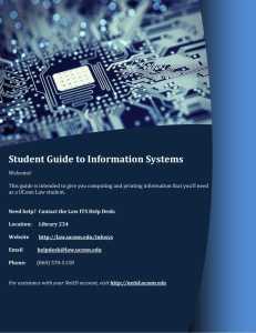 Student Guide to Information Systems