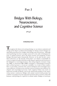 Bridges With Biology, Neuroscience, and Cognitive Science