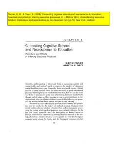 (2006). Connecting cognitive science and neuroscience to education