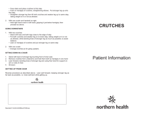CRUTCHES Patient Information