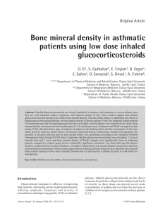 Bone mineral density in asthmatic patients using low dose inhaled