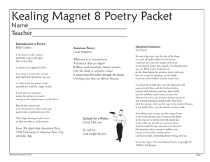 Poetry Packet 2013-2014