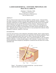 laser hair removal: scientific principles and practical