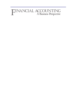 financial accounting: a business perspective