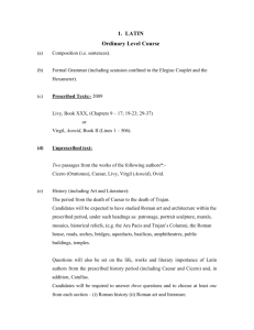 Latin - Leaving Certificate Syllabus (PDF Format 90KB)