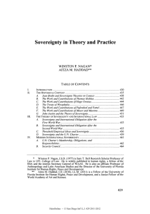 Sovereignty in Theory and Practice