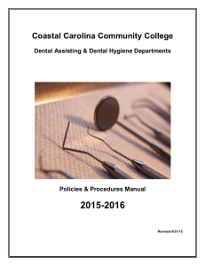 Policies & Procedures Manual - Coastal Carolina Community College