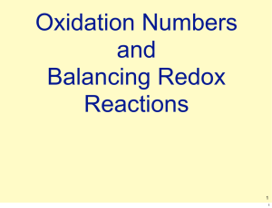 Keeping Track of Electrons in Redox Reactions