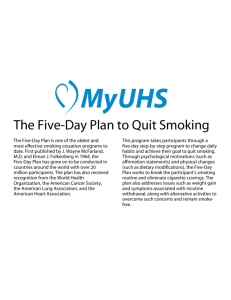 The Five-Day Plan to Quit Smoking