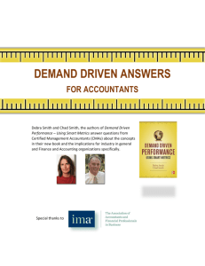 Demand Driven Answers for Accountants