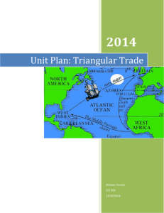 Unit Plan: Triangular Trade