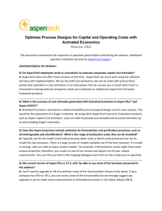 Optimize Process Designs for Capital and Operating Costs with
