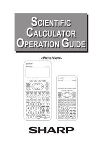 scientific calculator operation guide scientific calculator