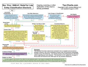 Rev. Proc. 2009-41 - Tax