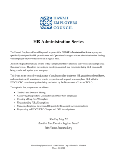 HR Administration Series - Hawaii Employers Council