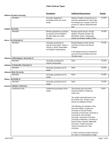 Client Contract Types - Learfield Licensing Partners