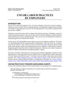 unfair labour practices - Alberta Labour Relations Board