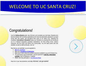 welcome to uc santa cruz!